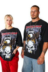 Red White & Rage Oversized Tee view 4