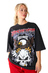 Red White & Rage Oversized Tee view 3