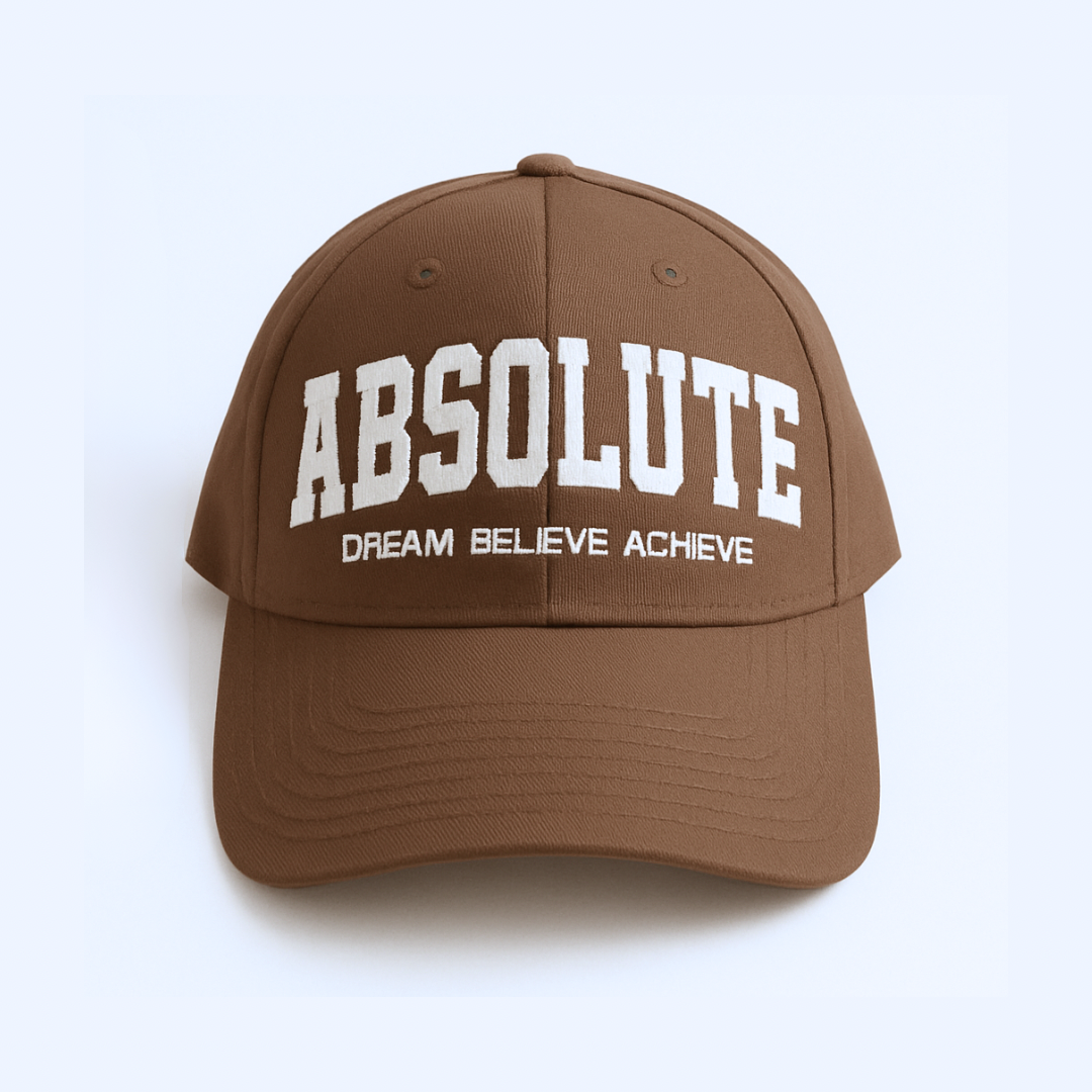Absolute Block Letter Brown Hat – Absolute Recomp Clothing
