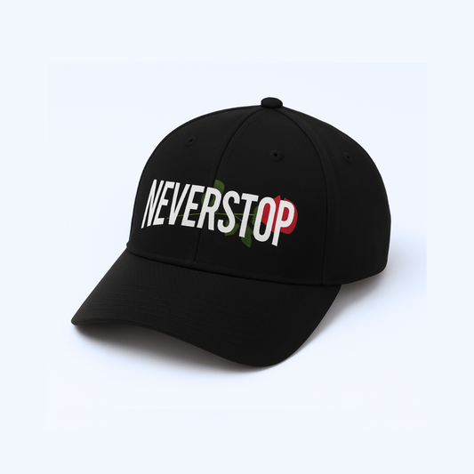 Never Stop Black Rose Hat