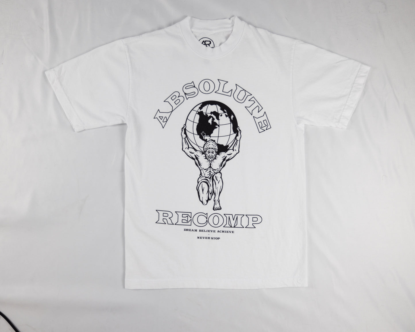 AR t-shirt white pump cover atlas shirt