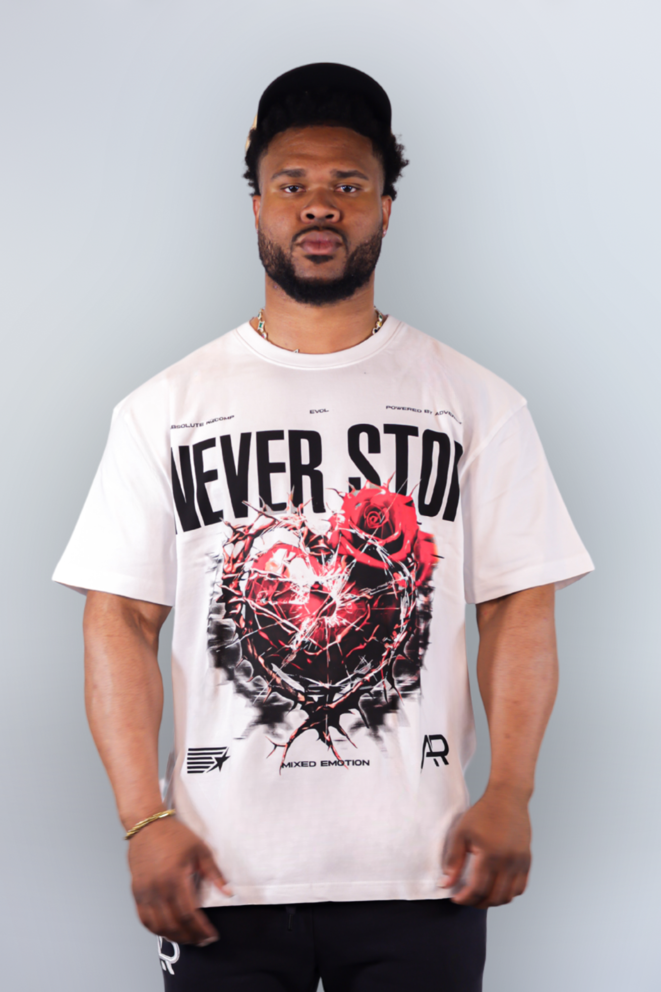 Broken Heart Oversized Tee – Absolute Recomp Clothing